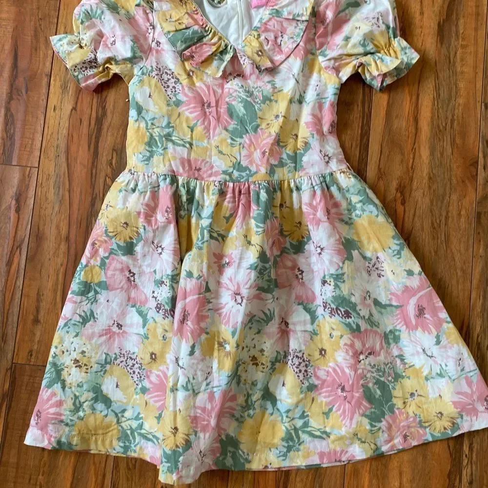 Peppermint Multicolor Floral Dress sz 10(kids)
